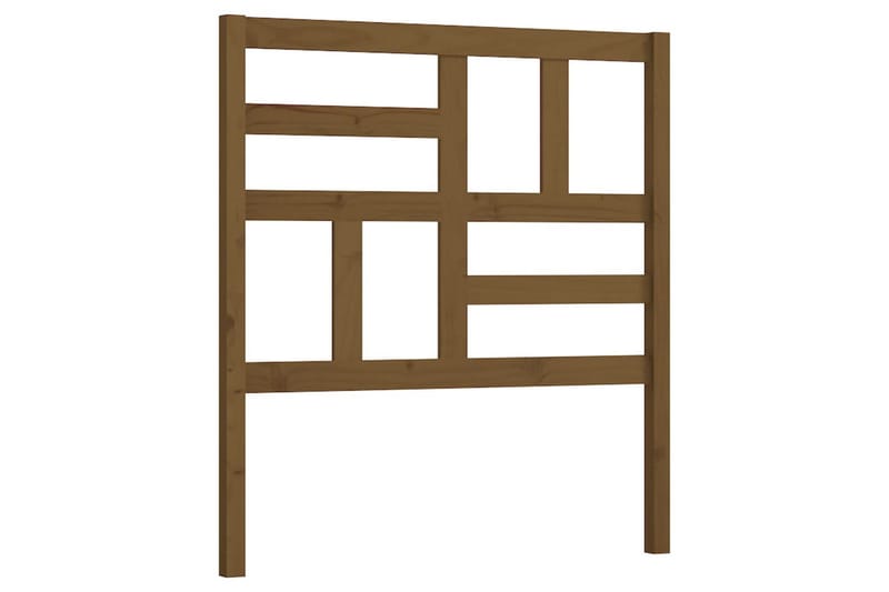 Sängynpääty hunajanruskea 106x4x104 cm täysi mänty - Ruskea - Huonekalut - Sänky - Sängyn lisävarusteet & sängynpäädyt - Sängynpääty