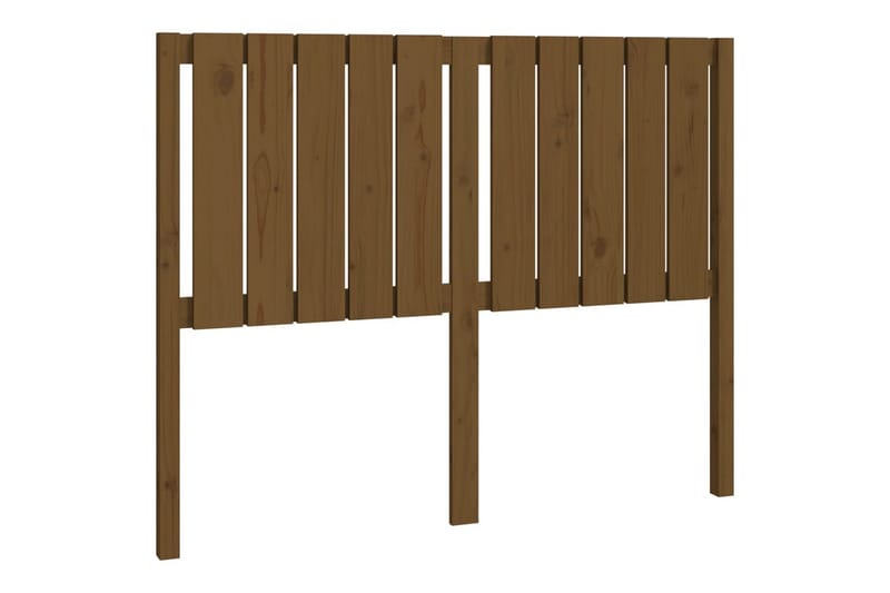 Sängynpääty hunajanruskea 125,5x4x100 cm täysi mänty - Ruskea - Huonekalut - Sänky - Sängyn lisävarusteet & sängynpäädyt - Sängynpääty