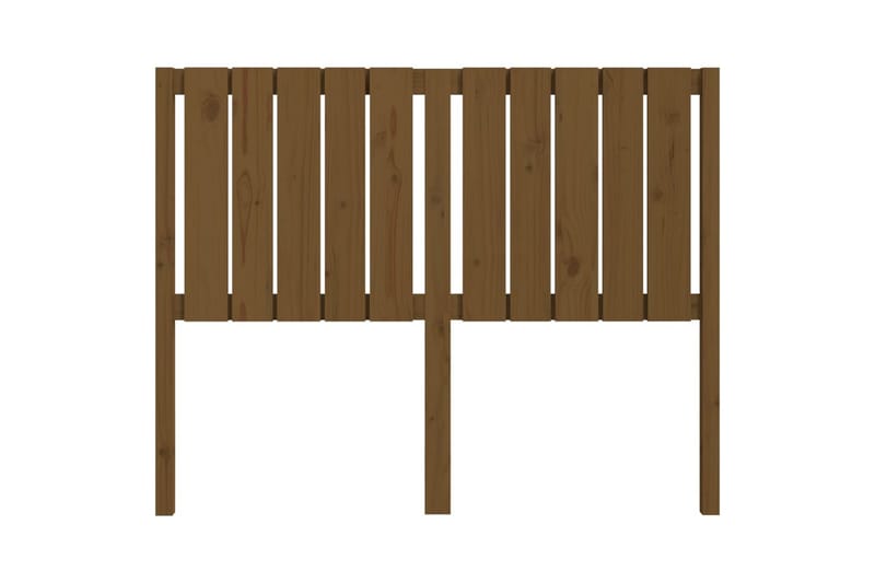 Sängynpääty hunajanruskea 125,5x4x100 cm täysi mänty - Ruskea - Huonekalut - Sänky - Sängyn lisävarusteet & sängynpäädyt - Sängynpääty