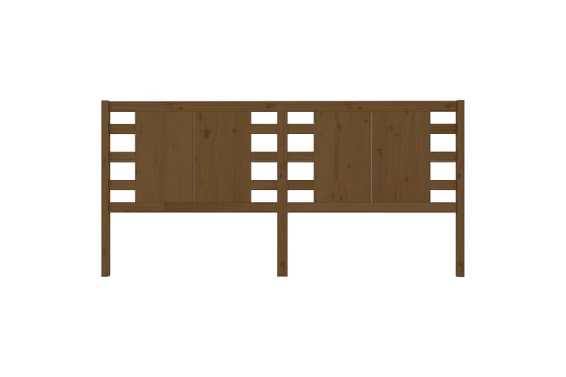 Sängynpääty hunajanruskea 126x4x100 cm täysi mänty - Ruskea - Huonekalut - Sänky - Sängyn lisävarusteet & sängynpäädyt - Sängynpääty