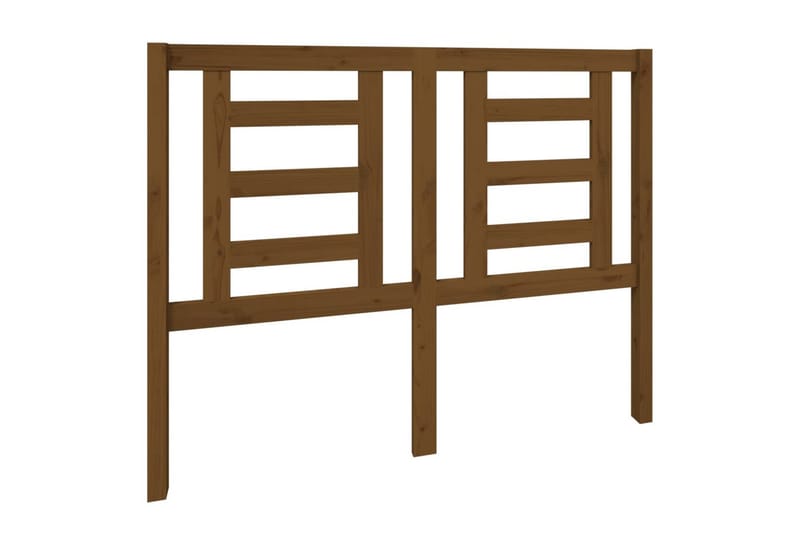 Sängynpääty hunajanruskea 126x4x100 cm täysi mänty - Ruskea - Huonekalut - Sänky - Sängyn lisävarusteet & sängynpäädyt - Sängynpääty