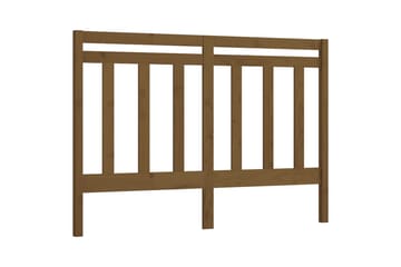 Sängynpääty hunajanruskea 126x4x100 cm täysi mänty - Ruskea - Huonekalut - Sänky - Sängyn lisävarusteet & sängynpäädyt - Sängynpääty