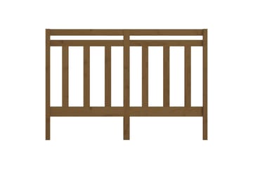 Sängynpääty hunajanruskea 126x4x100 cm täysi mänty - Ruskea - Huonekalut - Sänky - Sängyn lisävarusteet & sängynpäädyt - Sängynpääty
