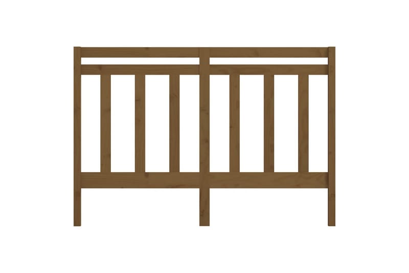 Sängynpääty hunajanruskea 126x4x100 cm täysi mänty - Ruskea - Huonekalut - Sänky - Sängyn lisävarusteet & sängynpäädyt - Sängynpääty