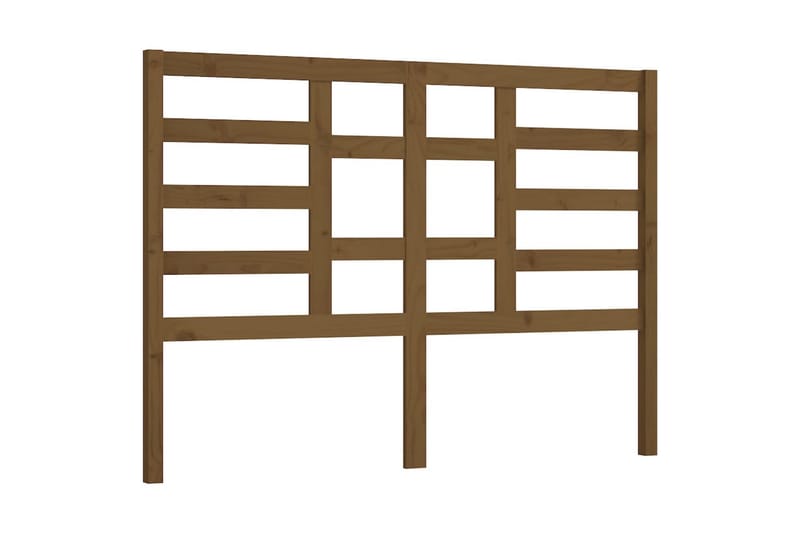 Sängynpääty hunajanruskea 126x4x104 cm täysi mänty - Ruskea - Huonekalut - Sänky - Sängyn lisävarusteet & sängynpäädyt - Sängynpääty