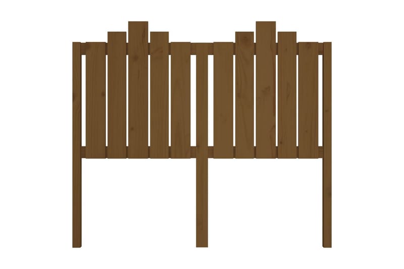 Sängynpääty hunajanruskea 126x4x110 cm täysi mänty - Ruskea - Huonekalut - Sänky - Sängyn lisävarusteet & sängynpäädyt - Sängynpääty