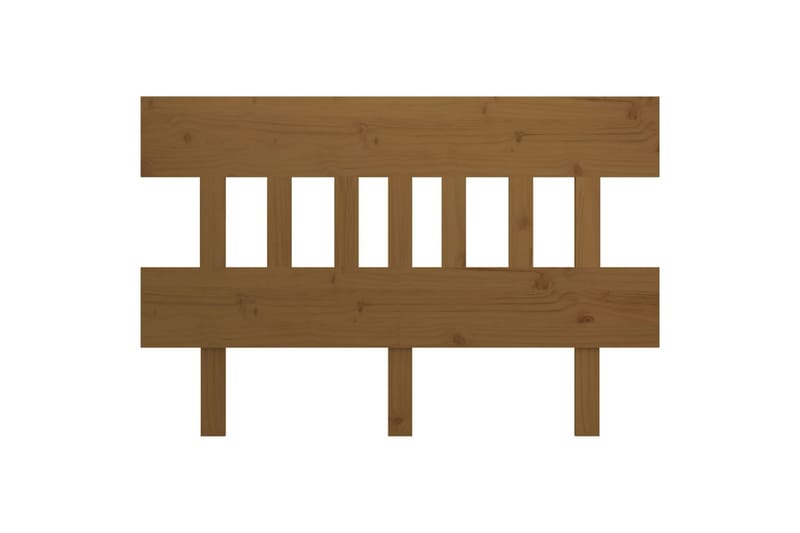 Sängynpääty hunajanruskea 138,5x3x81 cm täysi mänty - Ruskea - Huonekalut - Sänky - Sängyn lisävarusteet & sängynpäädyt - Sängynpääty