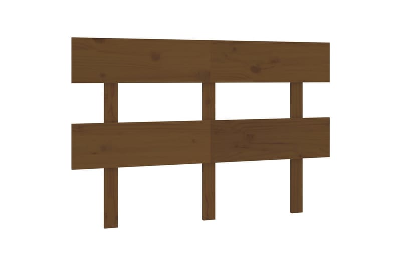 Sängynpääty hunajanruskea 138x3x81 cm täysi mänty - Ruskea - Huonekalut - Sänky - Sängyn lisävarusteet & sängynpäädyt - Sängynpääty