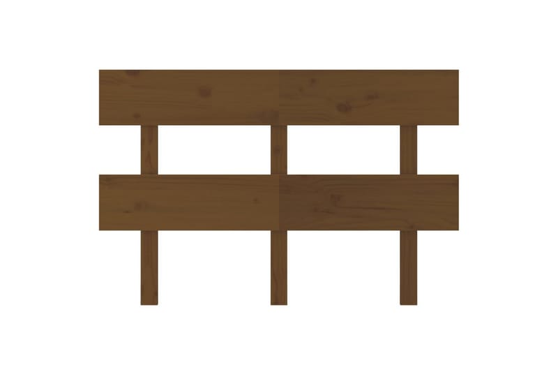 Sängynpääty hunajanruskea 138x3x81 cm täysi mänty - Ruskea - Huonekalut - Sänky - Sängyn lisävarusteet & sängynpäädyt - Sängynpääty
