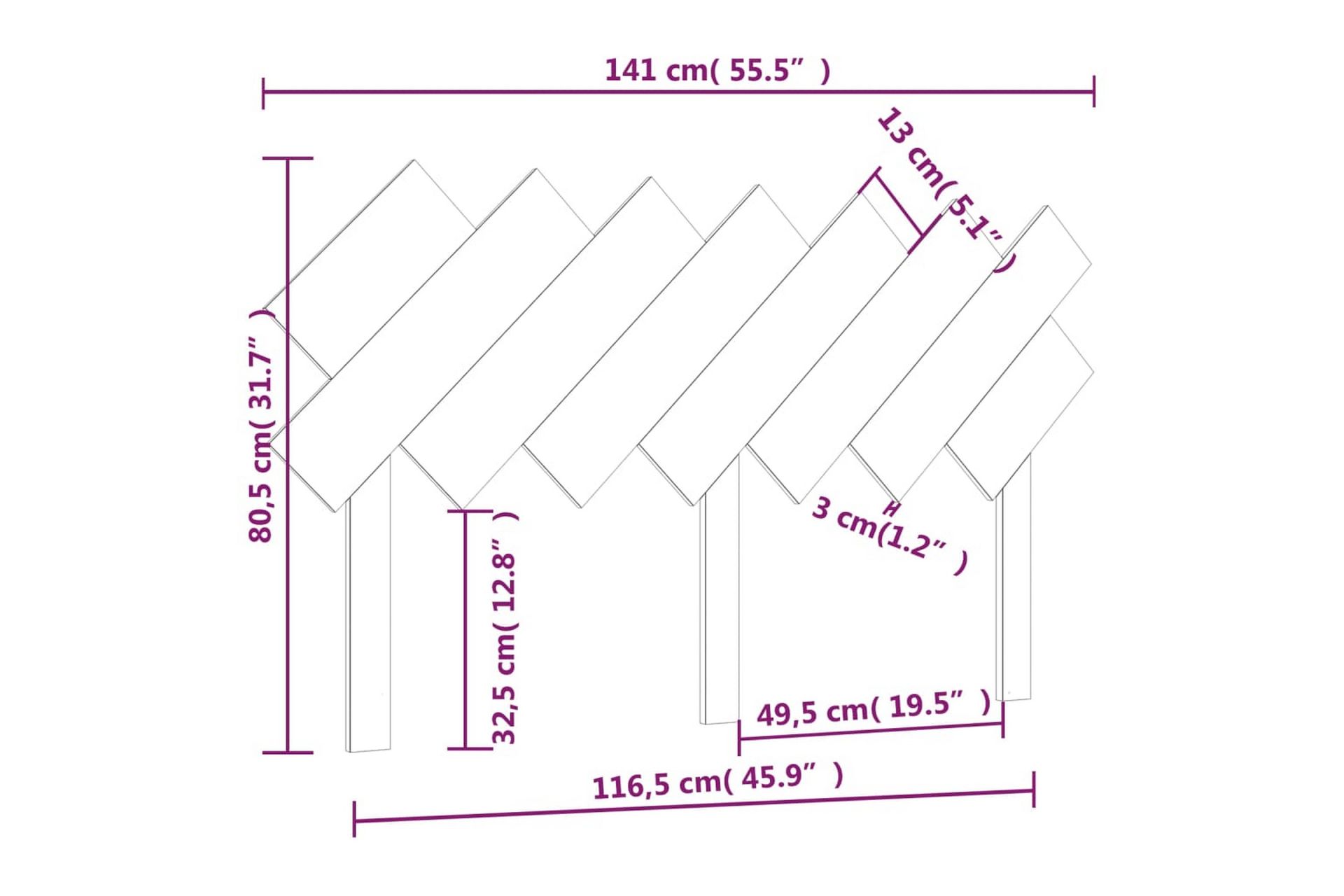 Sängynpääty hunajanruskea 141x3x80,5 cm täysi mänty - Ruskea - Huonekalut - Sänky - Sängyn lisävarusteet & sängynpäädyt - Sängynpääty