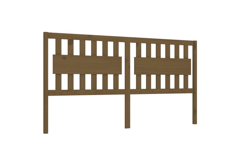 Sängynpääty hunajanruskea 145,5x4x100 cm täysi mänty - Ruskea - Huonekalut - Sänky - Sängyn lisävarusteet & sängynpäädyt - Sängynpääty