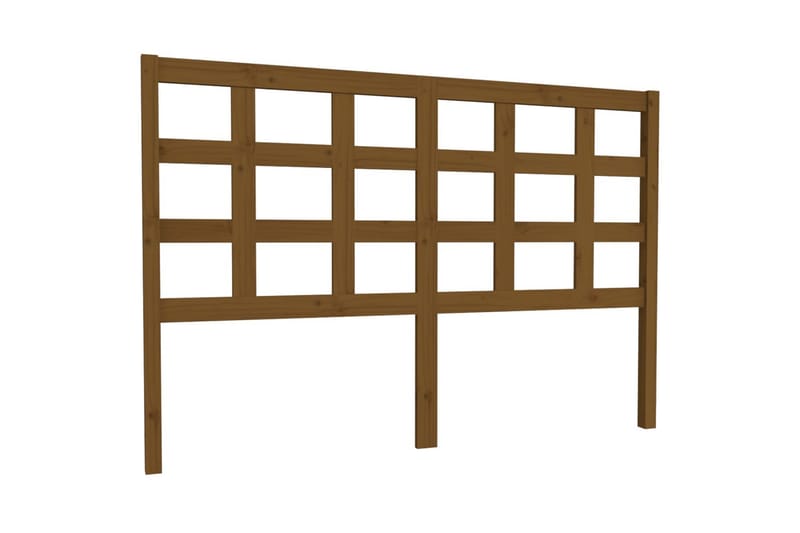 Sängynpääty hunajanruskea 145,5x4x100 cm täysi mänty - Ruskea - Huonekalut - Sänky - Sängyn lisävarusteet & sängynpäädyt - Sängynpääty