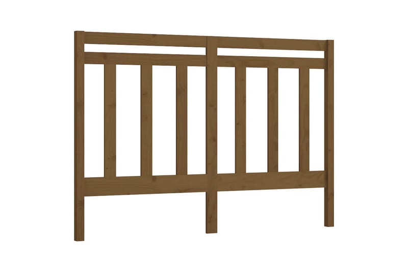 Sängynpääty hunajanruskea 146x4x100 cm täysi mänty - Ruskea - Huonekalut - Sänky - Sängyn lisävarusteet & sängynpäädyt - Sängynpääty