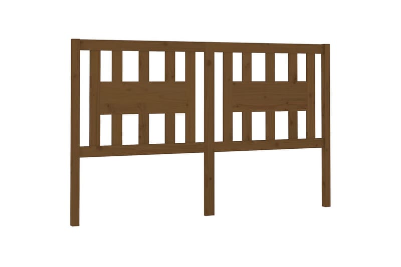 Sängynpääty hunajanruskea 146x4x100 cm täysi mänty - Ruskea - Huonekalut - Sänky - Sängyn lisävarusteet & sängynpäädyt - Sängynpääty