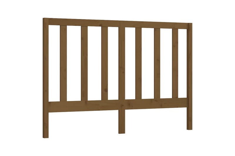 Sängynpääty hunajanruskea 146x4x100 cm täysi mänty - Ruskea - Huonekalut - Sänky - Sängyn lisävarusteet & sängynpäädyt - Sängynpääty