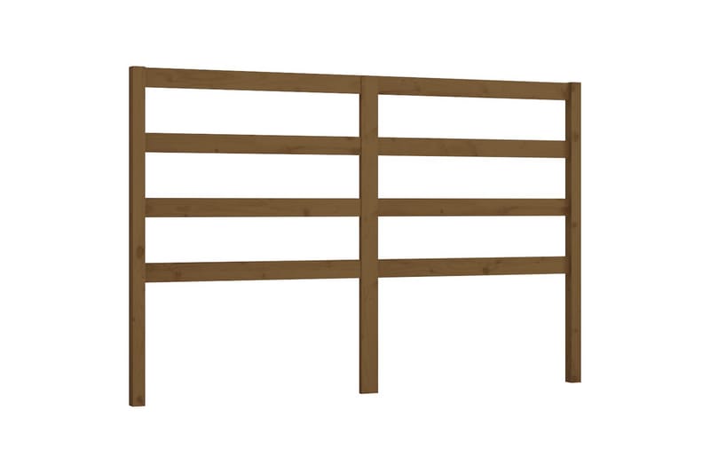 Sängynpääty hunajanruskea 156x4x100 cm täysi mänty - Ruskea - Huonekalut - Sänky - Sängyn lisävarusteet & sängynpäädyt - Sängynpääty