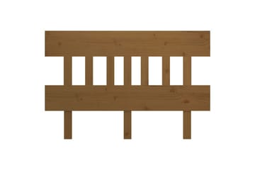 Sängynpääty hunajanruskea 163,5x3x81 cm täysi mänty - Ruskea - Huonekalut - Sänky - Sängyn lisävarusteet & sängynpäädyt - Sängynpääty
