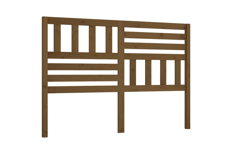 Sängynpääty hunajanruskea 166x4x100 cm täysi mänty - Ruskea - Huonekalut - Sänky - Sängyn lisävarusteet & sängynpäädyt - Sängynpääty