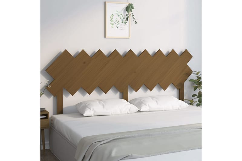 Sängynpääty hunajanruskea 178x3x80,5 cm täysi mänty - Ruskea - Huonekalut - Sänky - Sängyn lisävarusteet & sängynpäädyt - Sängynpääty