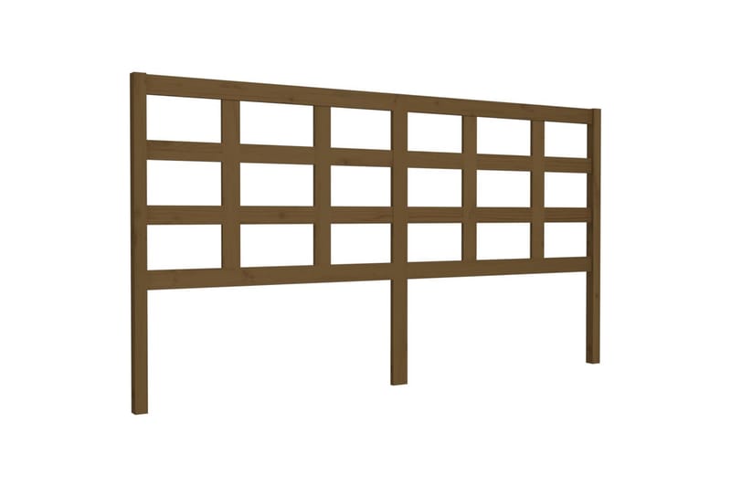 Sängynpääty hunajanruskea 185,5x4x100 cm täysi mänty - Ruskea - Huonekalut - Sänky - Sängyn lisävarusteet & sängynpäädyt - Sängynpääty