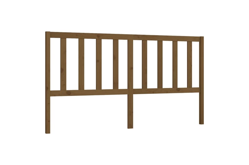 Sängynpääty hunajanruskea 186x4x100 cm täysi mänty - Ruskea - Huonekalut - Sänky - Sängyn lisävarusteet & sängynpäädyt - Sängynpääty