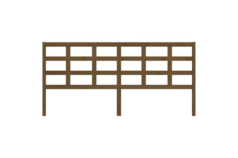 Sängynpääty hunajanruskea 205,5x4x100 cm täysi mänty - Ruskea - Huonekalut - Sänky - Sängyn lisävarusteet & sängynpäädyt - Sängynpääty