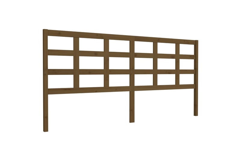 Sängynpääty hunajanruskea 205,5x4x100 cm täysi mänty - Ruskea - Huonekalut - Sänky - Sängyn lisävarusteet & sängynpäädyt - Sängynpääty
