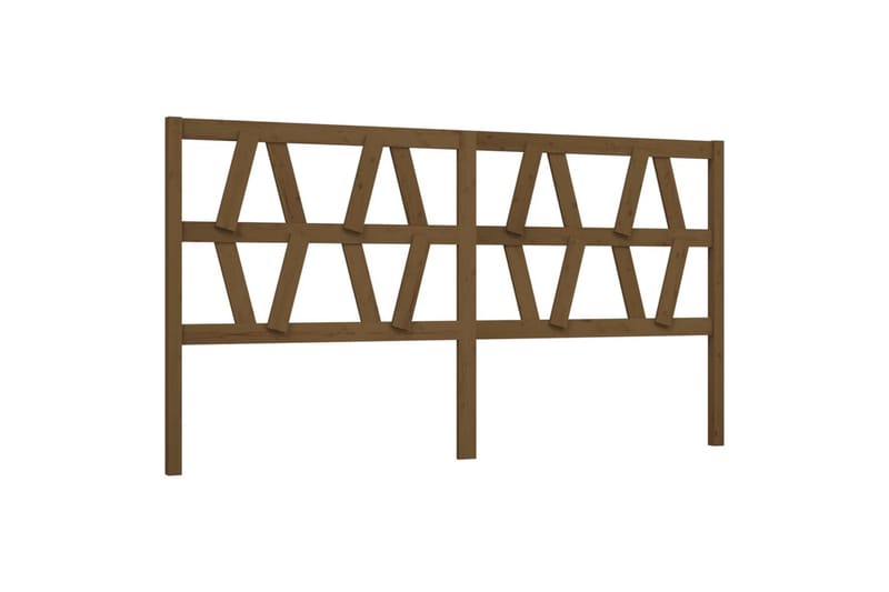 Sängynpääty hunajanruskea 206x4x100 cm täysi mänty - Ruskea - Huonekalut - Sänky - Sängyn lisävarusteet & sängynpäädyt - Sängynpääty