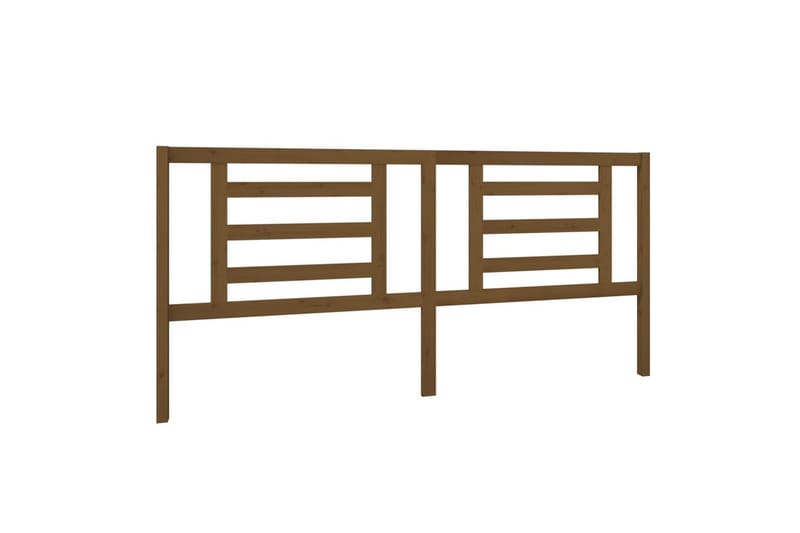 Sängynpääty hunajanruskea 206x4x100 cm täysi mänty - Ruskea - Huonekalut - Sänky - Sängyn lisävarusteet & sängynpäädyt - Sängynpääty