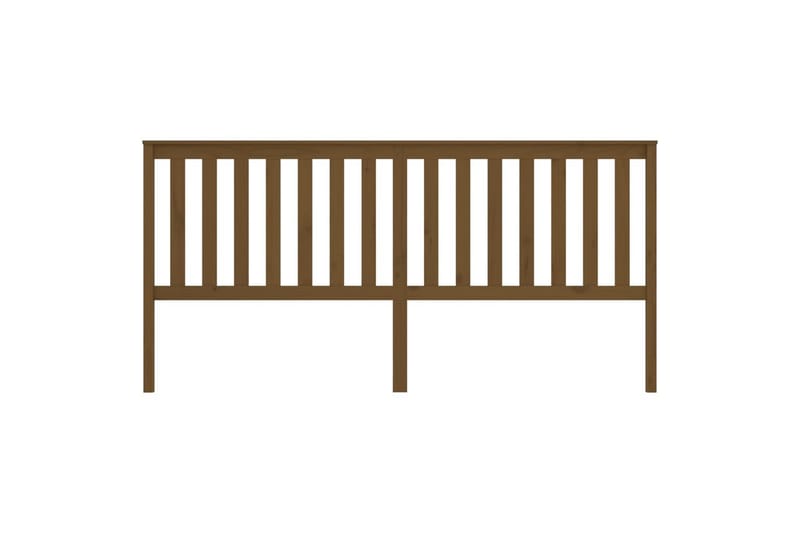 Sängynpääty hunajanruskea 206x6x101 cm täysi mänty - Ruskea - Huonekalut - Sänky - Sängyn lisävarusteet & sängynpäädyt - Sängynpääty
