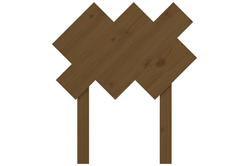 Sängynpääty hunajanruskea 72,5x3x81 cm täysi mänty - Ruskea - Huonekalut - Sänky - Sängyn lisävarusteet & sängynpäädyt - Sängynpääty