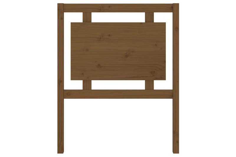 Sängynpääty hunajanruskea 80,5x4x100 cm täysi mänty - Ruskea - Huonekalut - Sänky - Sängyn lisävarusteet & sängynpäädyt - Sängynpääty