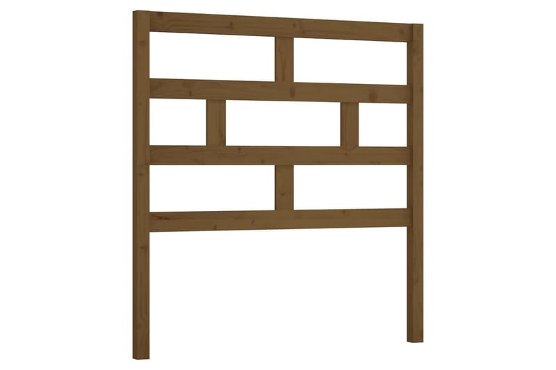 Sängynpääty hunajanruskea 81x4x100 cm täysi mänty - Ruskea - Huonekalut - Sänky - Sängyn lisävarusteet & sängynpäädyt - Sängynpääty