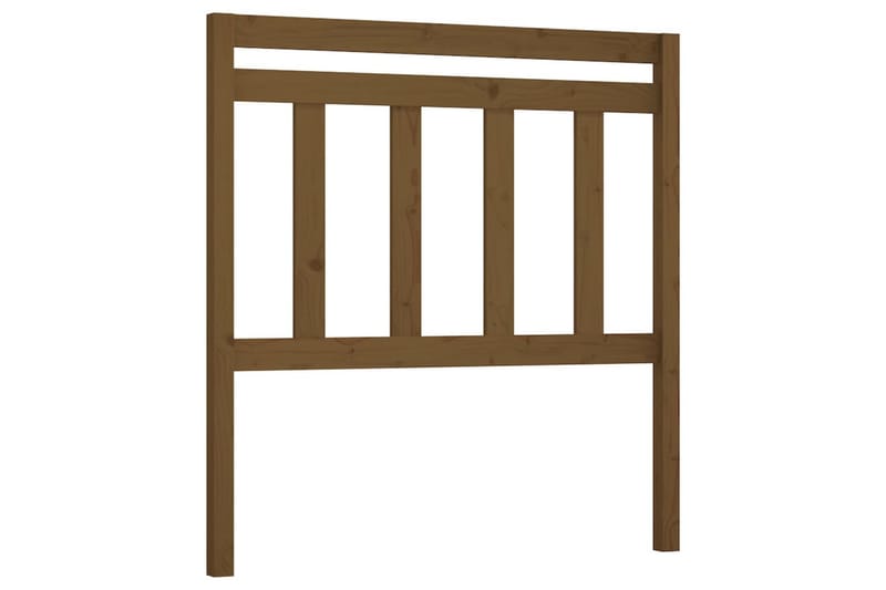 Sängynpääty hunajanruskea 81x4x100 cm täysi mänty - Ruskea - Huonekalut - Sänky - Sängyn lisävarusteet & sängynpäädyt - Sängynpääty
