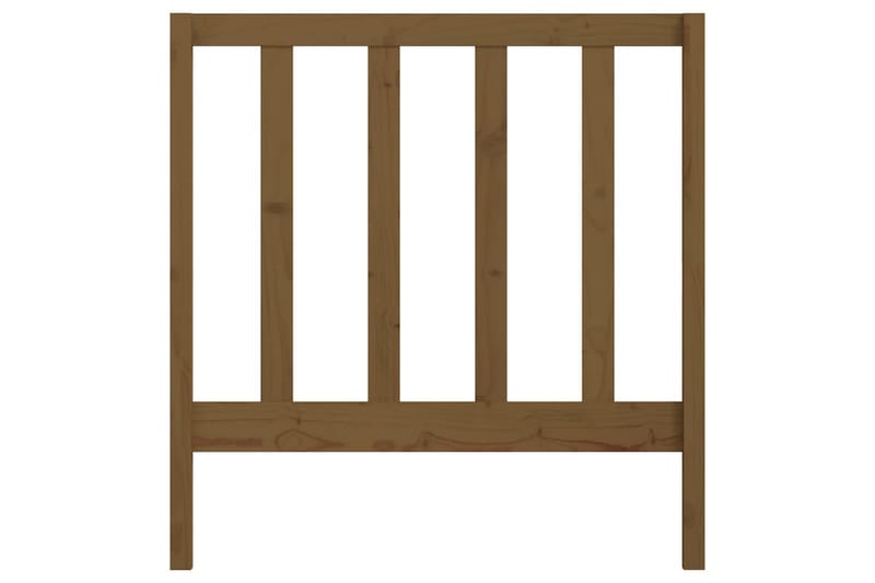 Sängynpääty hunajanruskea 81x4x100 cm täysi mänty - Ruskea - Huonekalut - Sänky - Sängyn lisävarusteet & sängynpäädyt - Sängynpääty