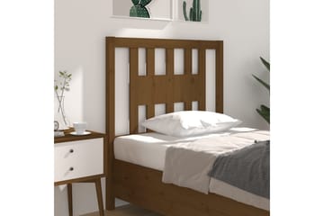 Sängynpääty hunajanruskea 81x4x100 cm täysi mänty - Ruskea - Huonekalut - Sänky - Sängyn lisävarusteet & sängynpäädyt - Sängynpääty