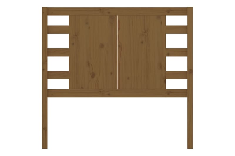 Sängynpääty hunajanruskea 81x4x100 cm täysi mänty - Ruskea - Huonekalut - Sänky - Sängyn lisävarusteet & sängynpäädyt - Sängynpääty