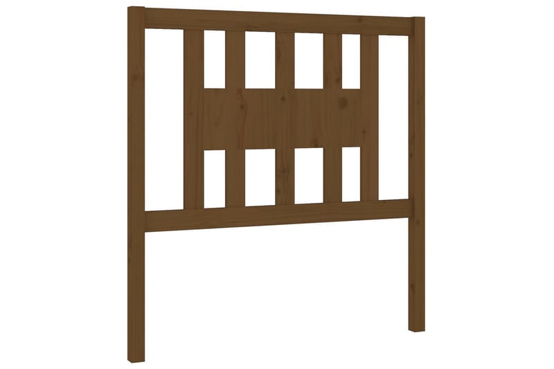 Sängynpääty hunajanruskea 81x4x100 cm täysi mänty - Ruskea - Huonekalut - Sänky - Sängyn lisävarusteet & sängynpäädyt - Sängynpääty