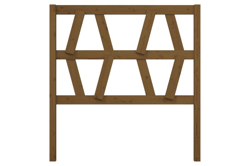 Sängynpääty hunajanruskea 81x4x100 cm täysi mänty - Ruskea - Huonekalut - Sänky - Sängyn lisävarusteet & sängynpäädyt - Sängynpääty