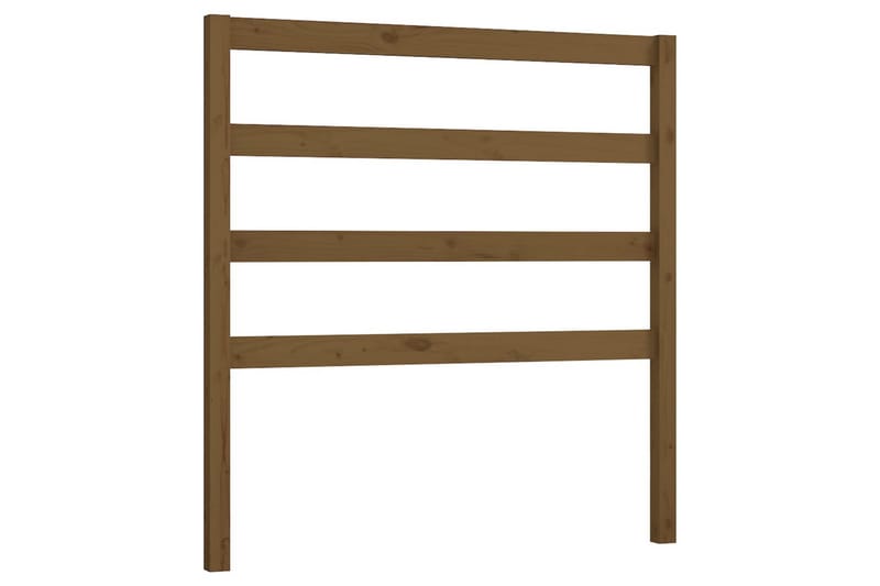 Sängynpääty hunajanruskea 81x4x100 cm täysi mänty - Ruskea - Huonekalut - Sänky - Sängyn lisävarusteet & sängynpäädyt - Sängynpääty