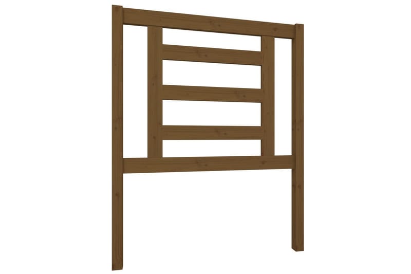 Sängynpääty hunajanruskea 81x4x100 cm täysi mänty - Ruskea - Huonekalut - Sänky - Sängyn lisävarusteet & sängynpäädyt - Sängynpääty