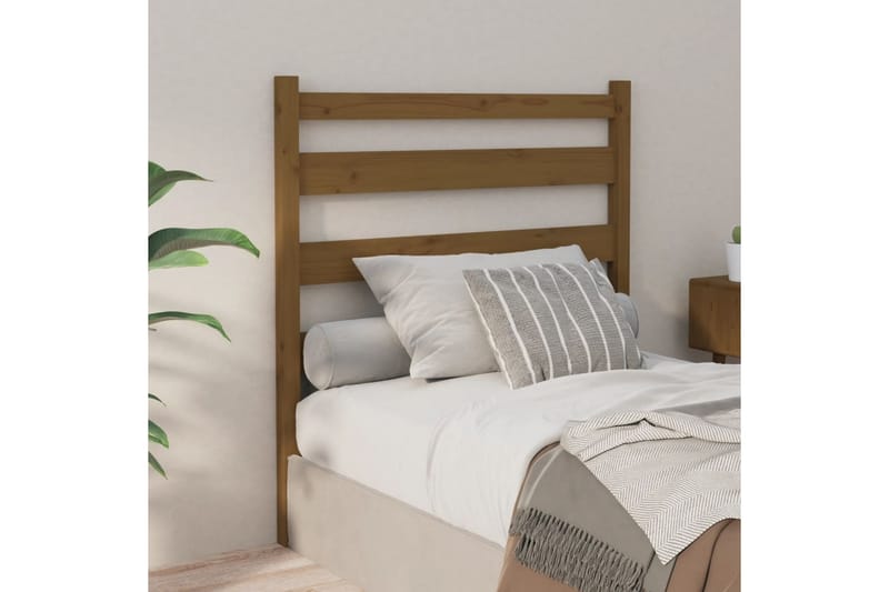 Sängynpääty hunajanruskea 81x4x100 cm täysi mänty - Ruskea - Huonekalut - Sänky - Sängyn lisävarusteet & sängynpäädyt - Sängynpääty