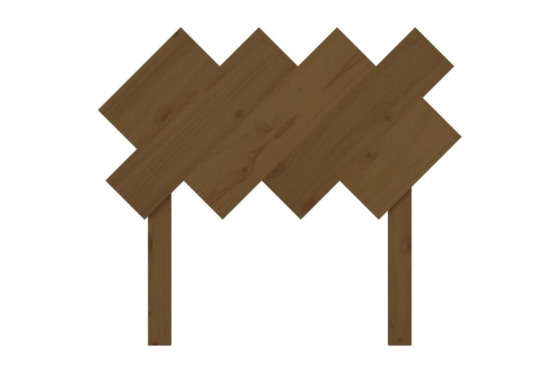 Sängynpääty hunajanruskea 92x3x81 cm täysi mänty - Ruskea - Huonekalut - Sänky - Sängyn lisävarusteet & sängynpäädyt - Sängynpääty