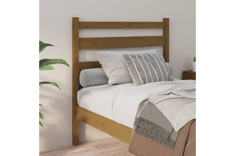Sängynpääty hunajanruskea 96x4x100 cm täysi mänty - Ruskea - Huonekalut - Sänky - Sängyn lisävarusteet & sängynpäädyt - Sängynpääty