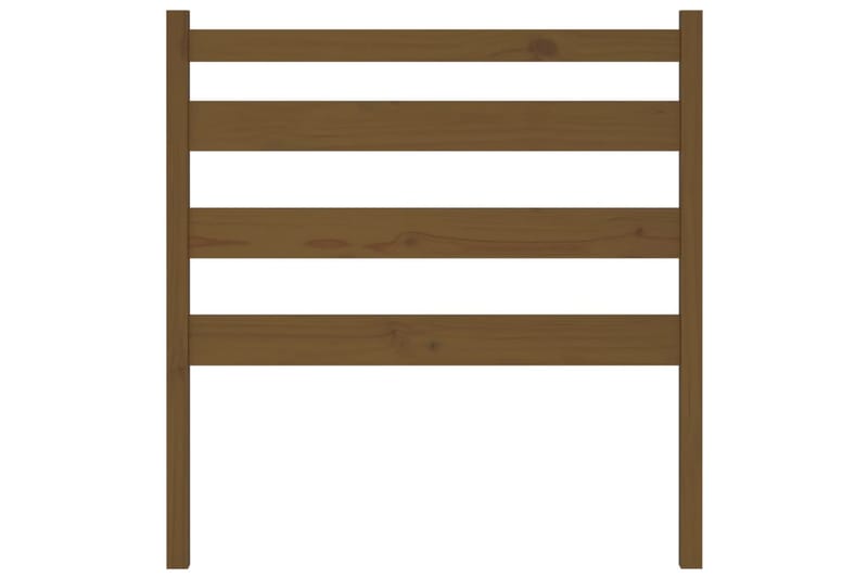 Sängynpääty hunajanruskea 96x4x100 cm täysi mänty - Ruskea - Huonekalut - Sänky - Sängyn lisävarusteet & sängynpäädyt - Sängynpääty