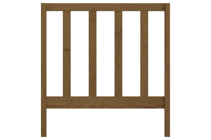 Sängynpääty hunajanruskea 96x4x100 cm täysi mänty - Ruskea - Huonekalut - Sänky - Sängyn lisävarusteet & sängynpäädyt - Sängynpääty