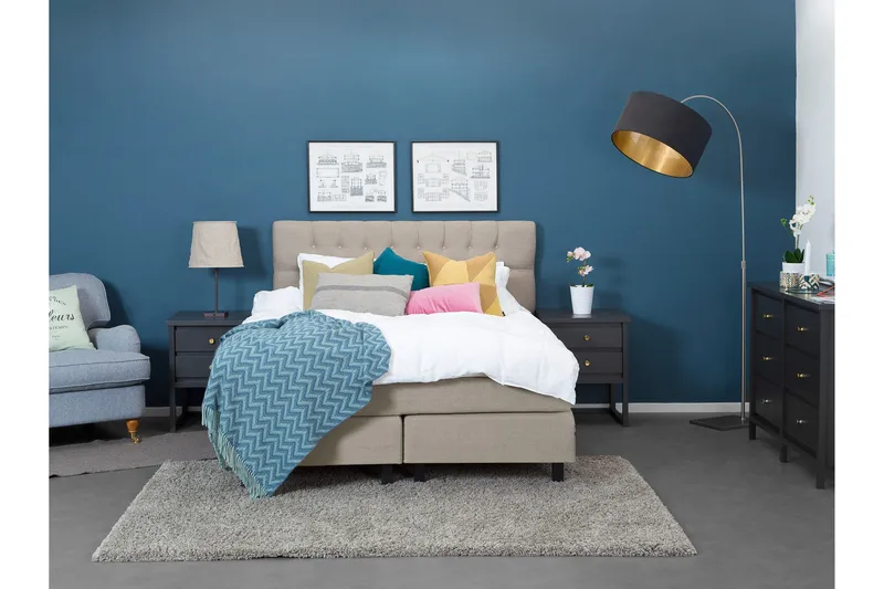 Sängynpääty Idolva 160 cm - Beige - Huonekalut - Sänky - Sängyn lisävarusteet & sängynpäädyt - Sängynpääty