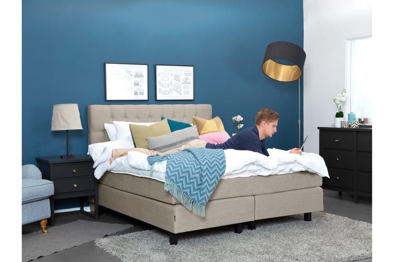 Sängynpääty Idolva 180 cm - Beige - Huonekalut - Sänky - Sängyn lisävarusteet & sängynpäädyt - Sängynpääty