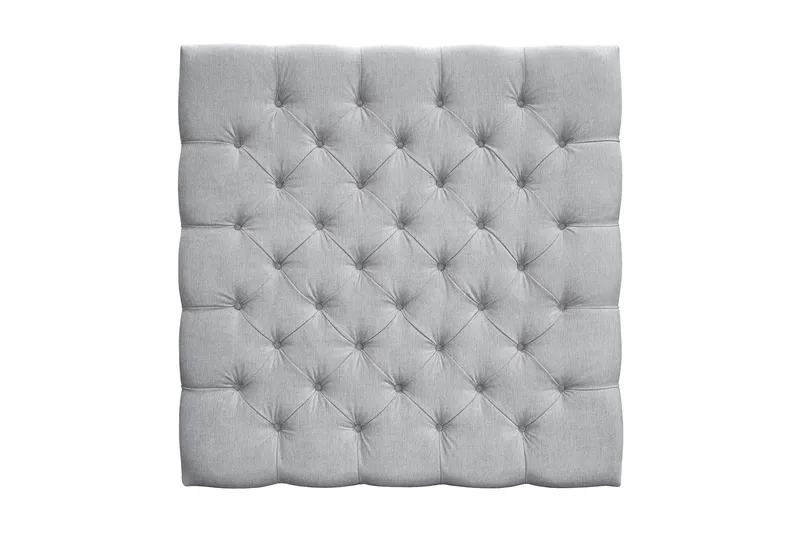 Sängynpääty Joluma 120 cm Napit, Vaaleanharmaa