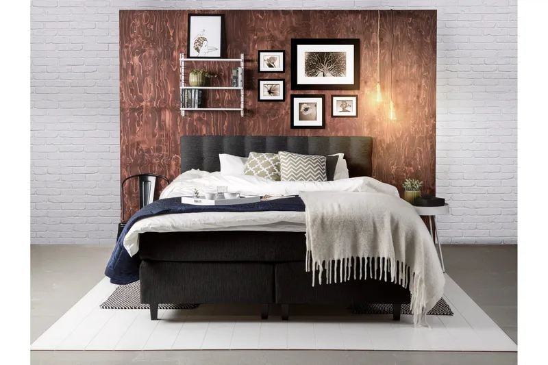 Sängynpääty Liliane 180 cm - Musta - Huonekalut - Sänky - Sängyn lisävarusteet & sängynpäädyt - Sängynpääty